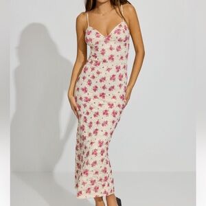 Garage Pink Floral Maxi Dress
